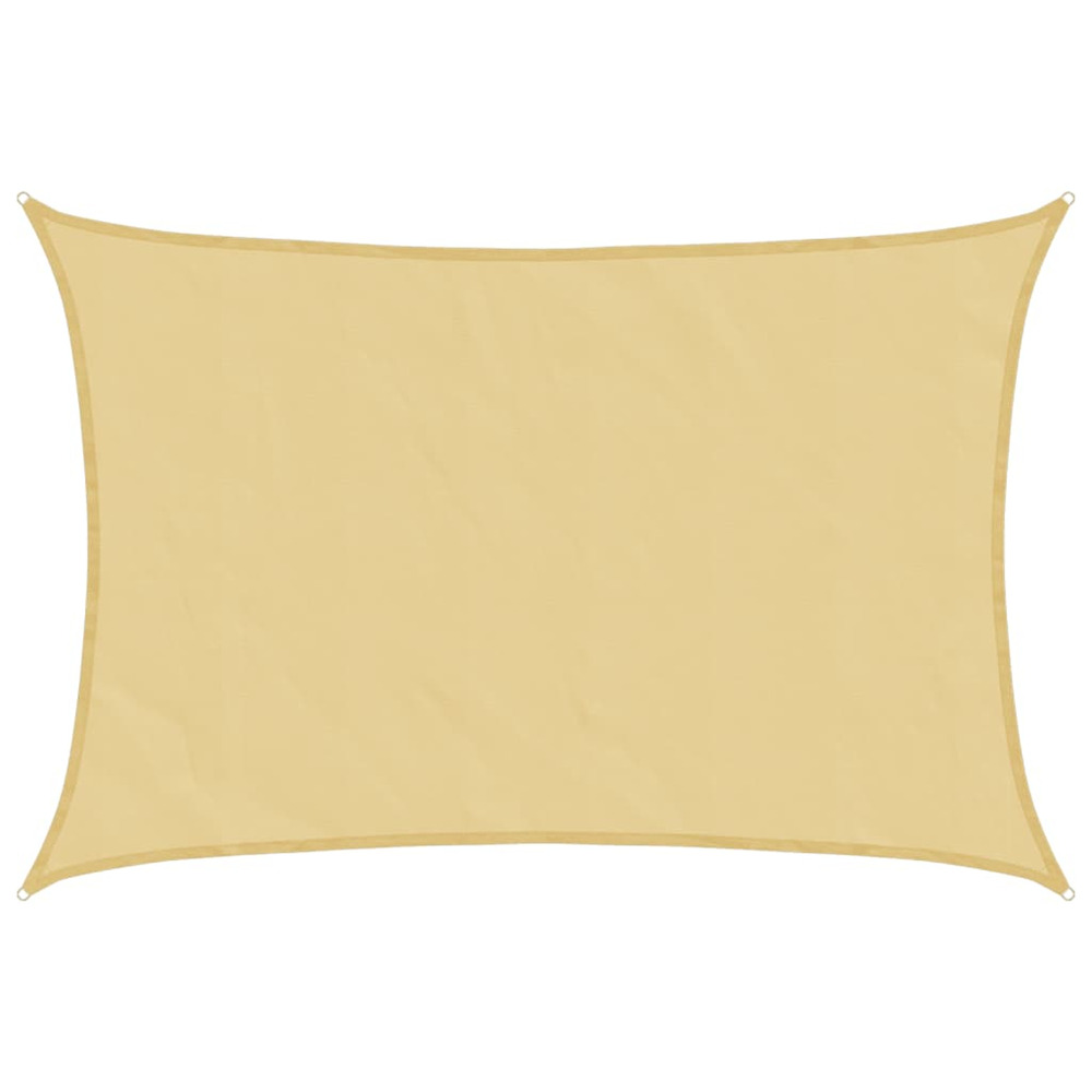 Voile d'ombrage sable 5x4 m 100 % polyester oxford