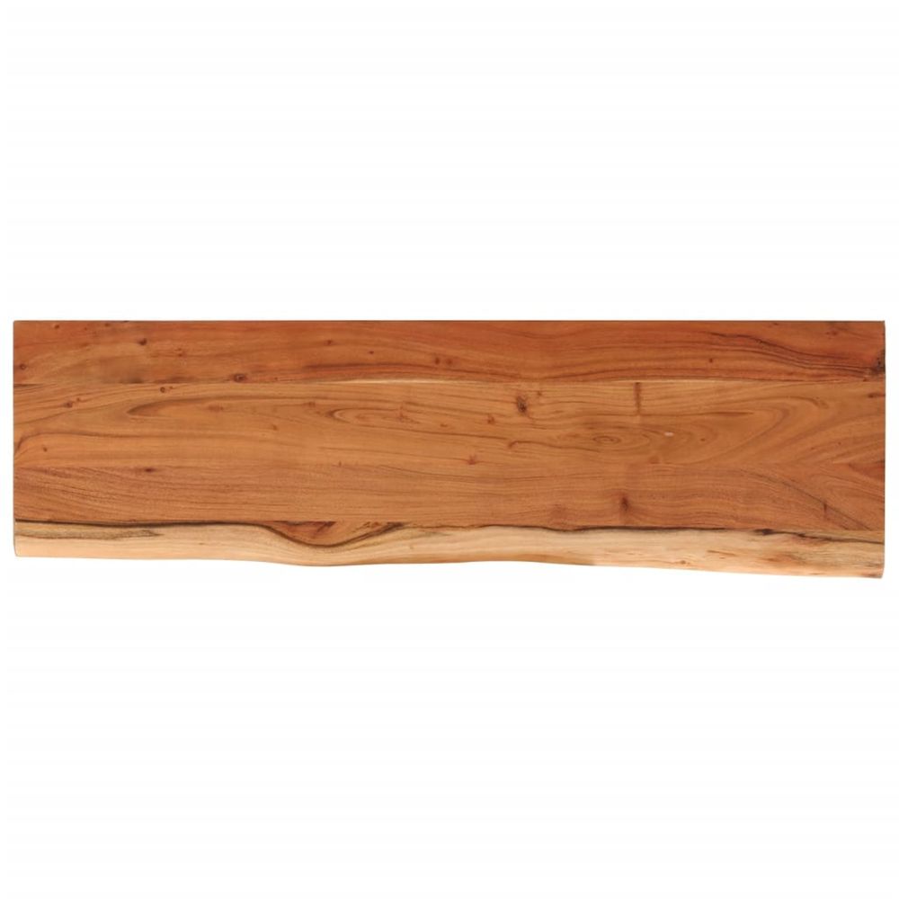 Dessus de table 140x40x2,5 cm rectangulaire bois massif acacia