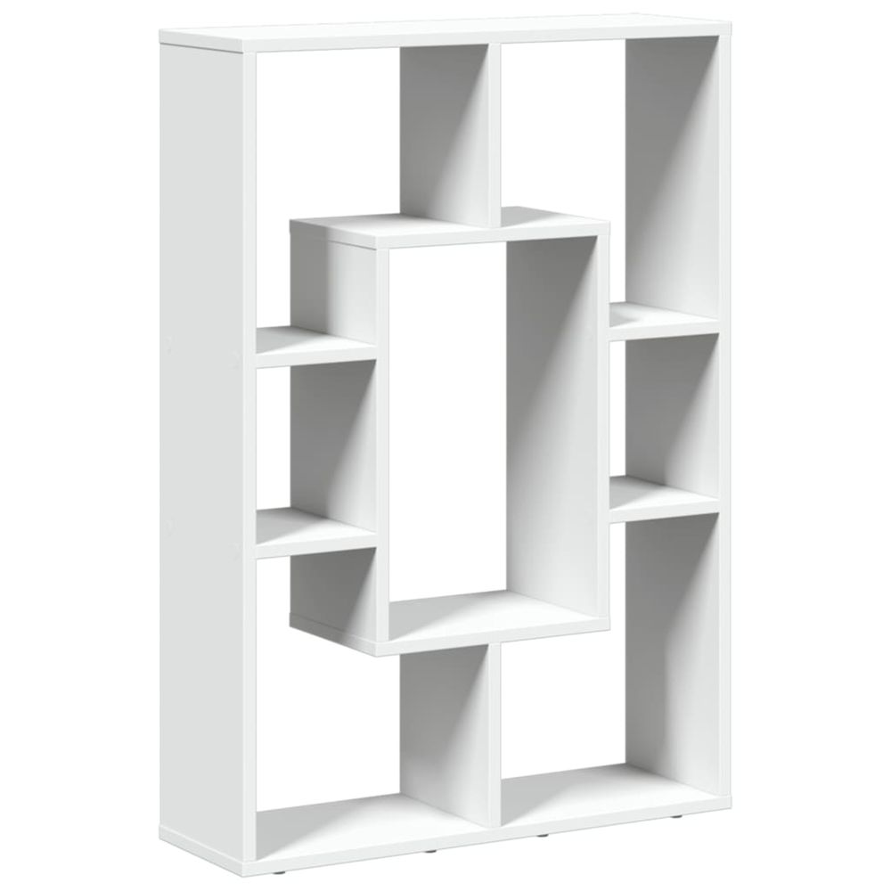 Bibliothèque blanc 63x20x90 cm bois d'ingénierie