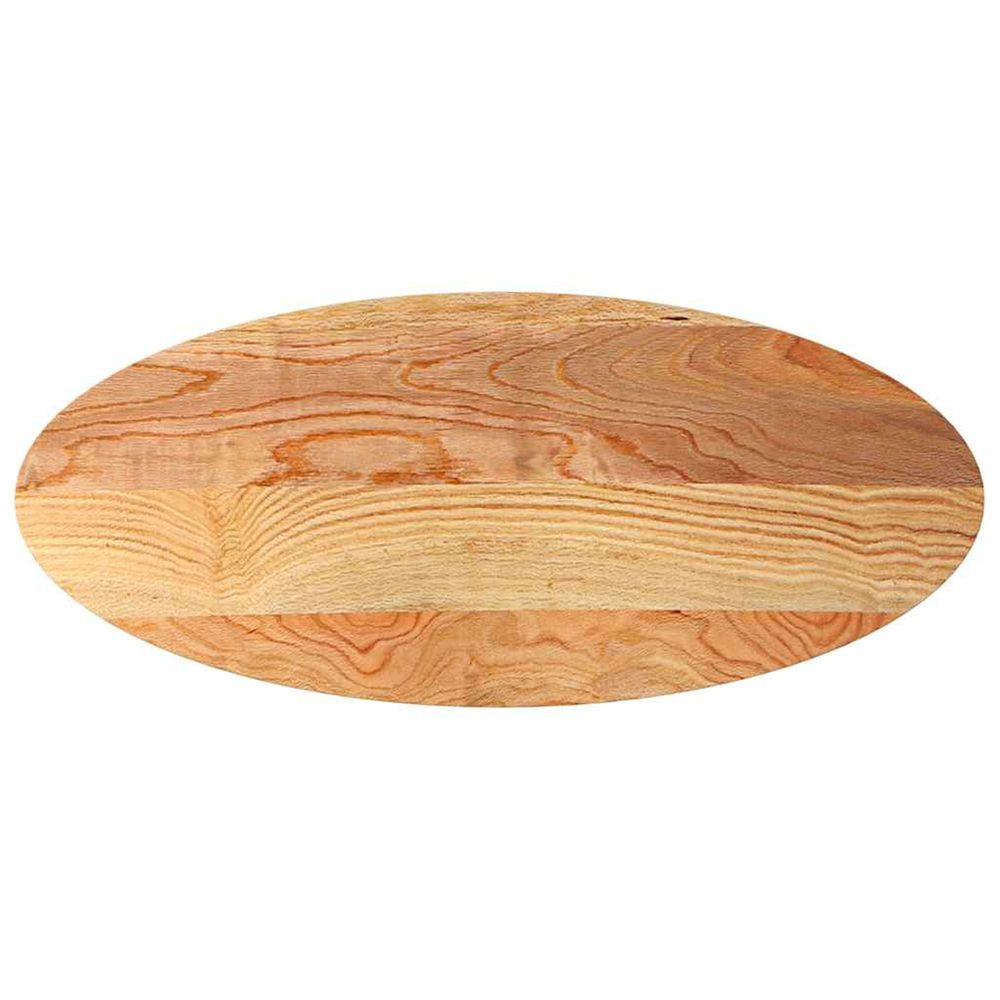 Dessus de table 140x60x2 cm bois de chêne massif ovale