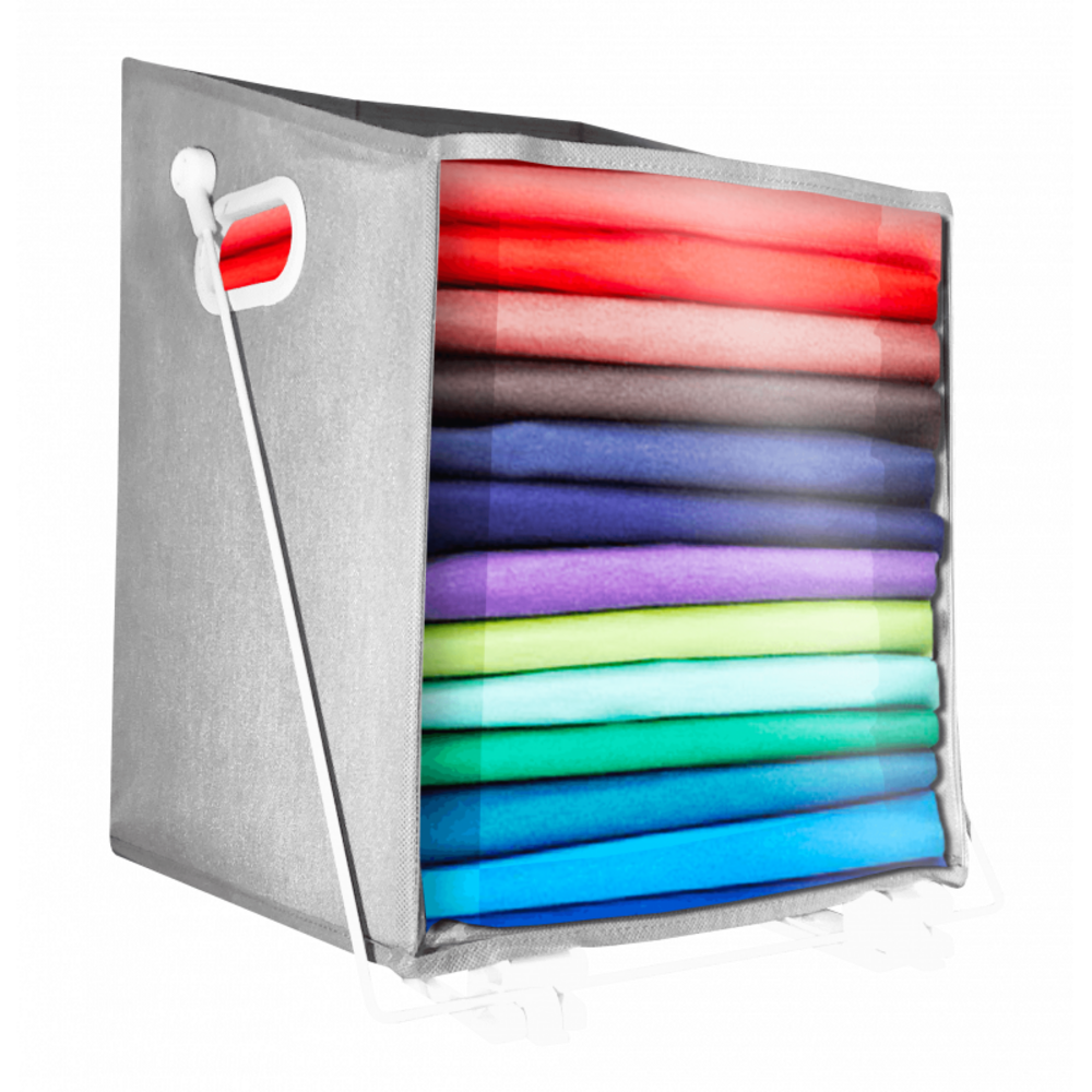 Sac de rangement pour vêtements - closet caddy - gris - adulte