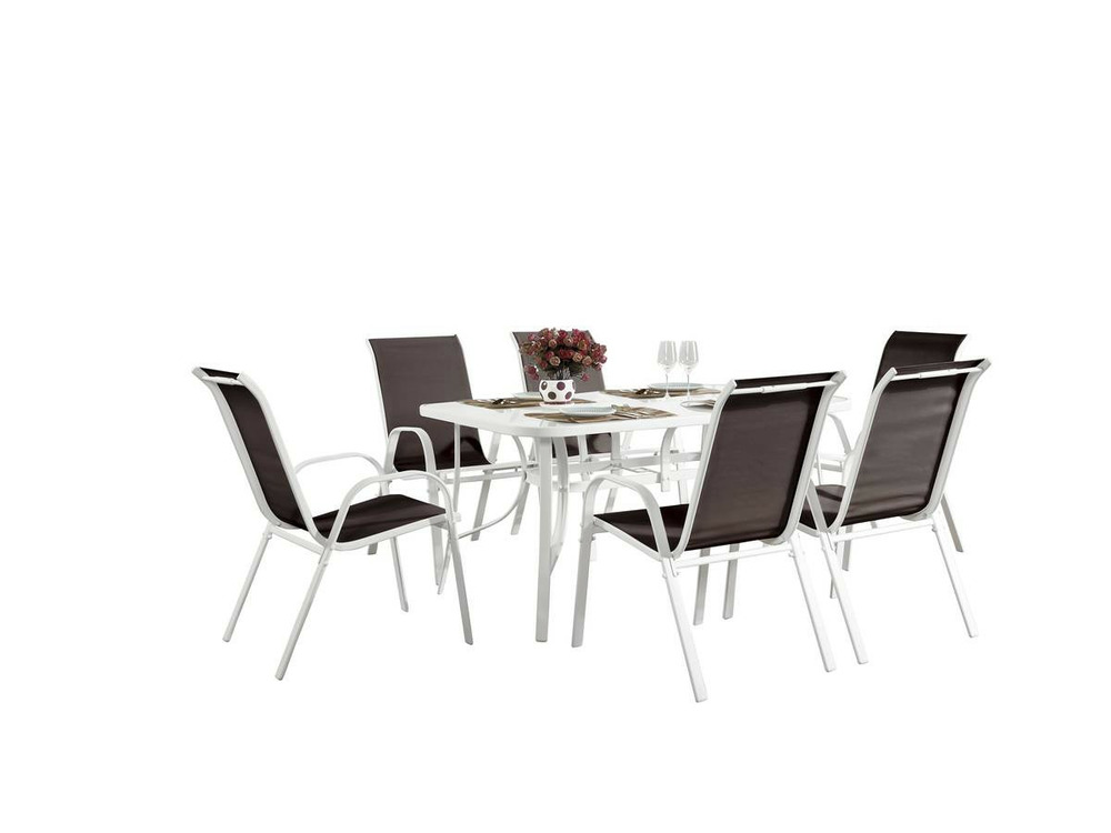 Salon de jardin en textilène Cordoba - Phoenix - Taupe