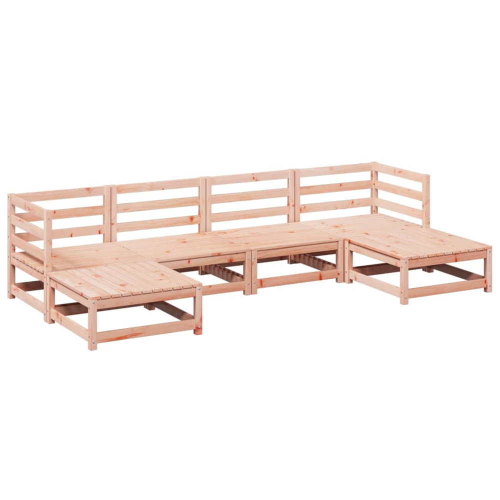 Salon de jardin 6 pcs bois massif sapin de douglas