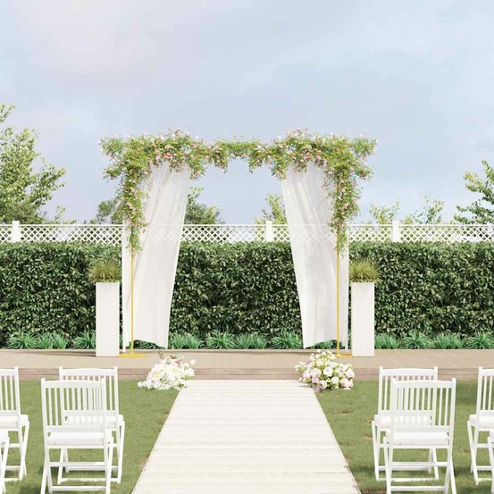 Arche de mariage doré 338 x 35 x 300 cm acier