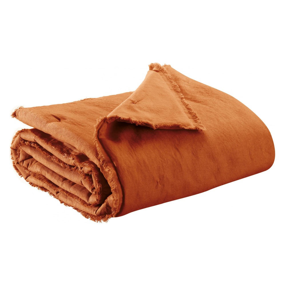 Plaid uni laly cuivre 135 x 200 cm