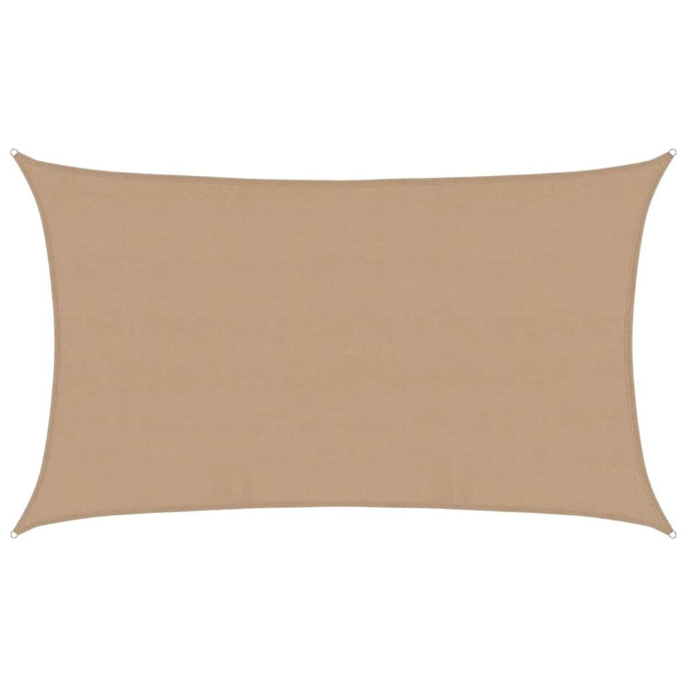 Voile d'ombrage 160 g/m² taupe 5x8 m pehd