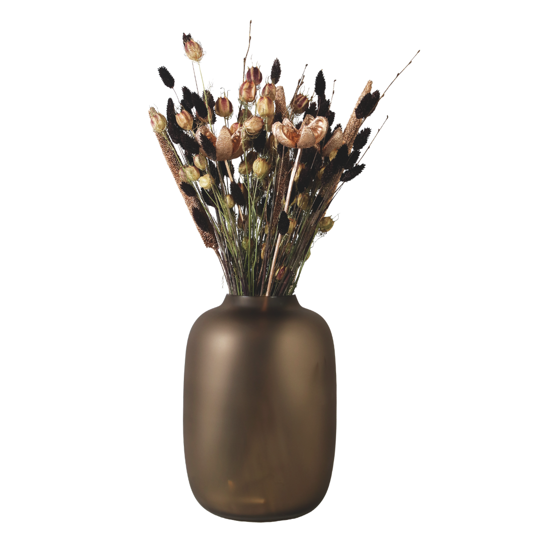 Bouquet x-mas - bouquet de fleurs séchées - marron / couleur champagne - longueur 50 cm