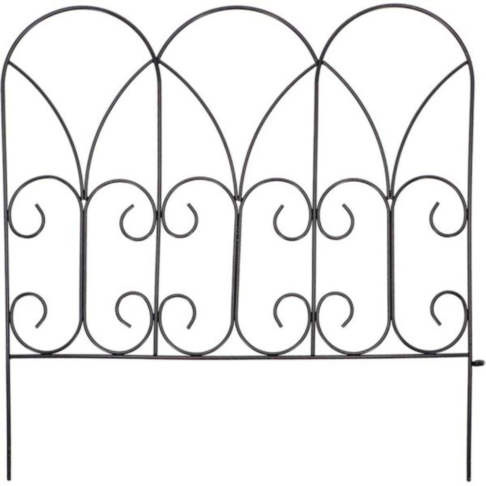 Bordure de jardin métal volutes a l'unité