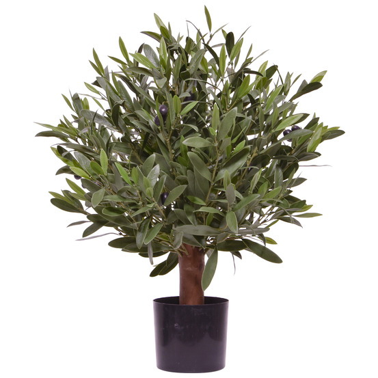 Boule d'olive artificielle d 50cm uv en pot
