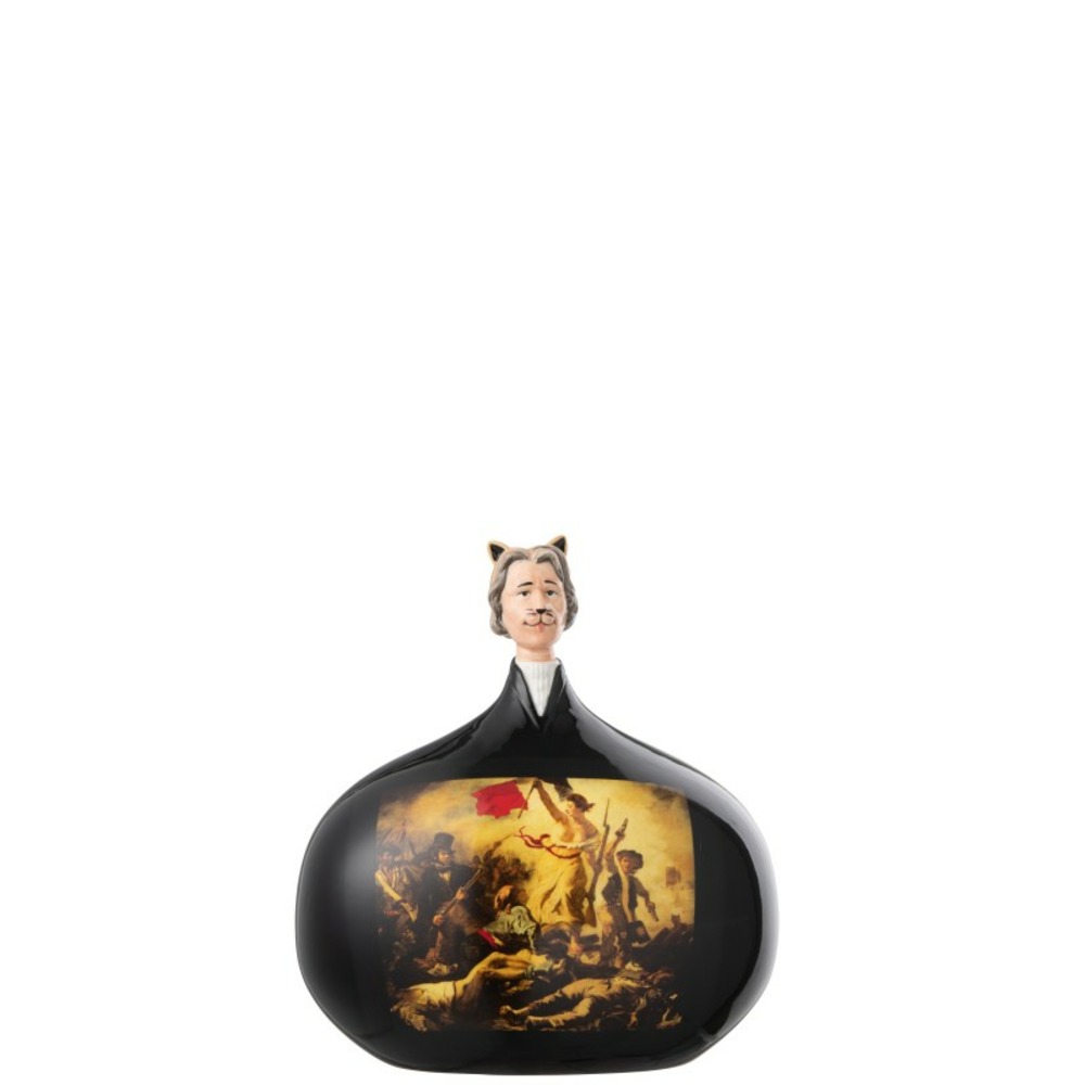 Figurine les chartistes en poterie multicolore 10.5x8x12 cm