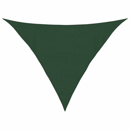 Voile d'ombrage 160 g/m² vert foncé 4x4x5,8 m pehd