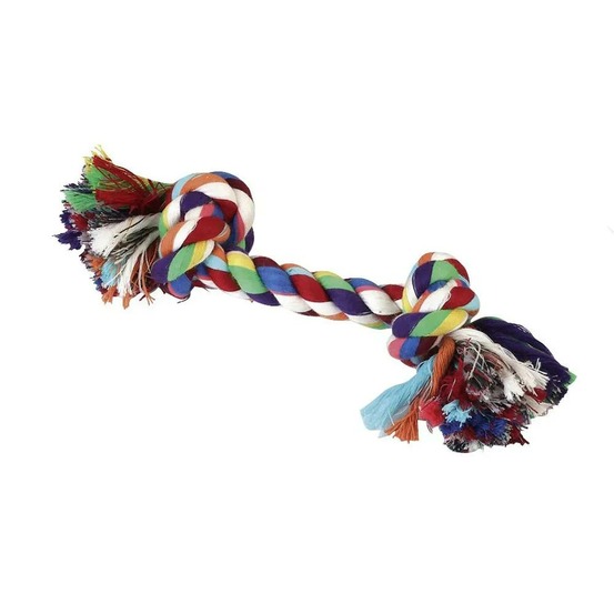 Jeu chien corde nouée 37 cm