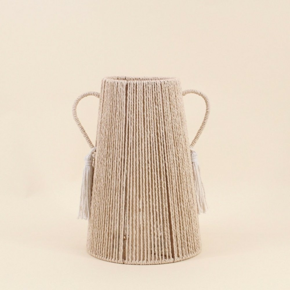 Vase en corde beige 29cm, célinéa