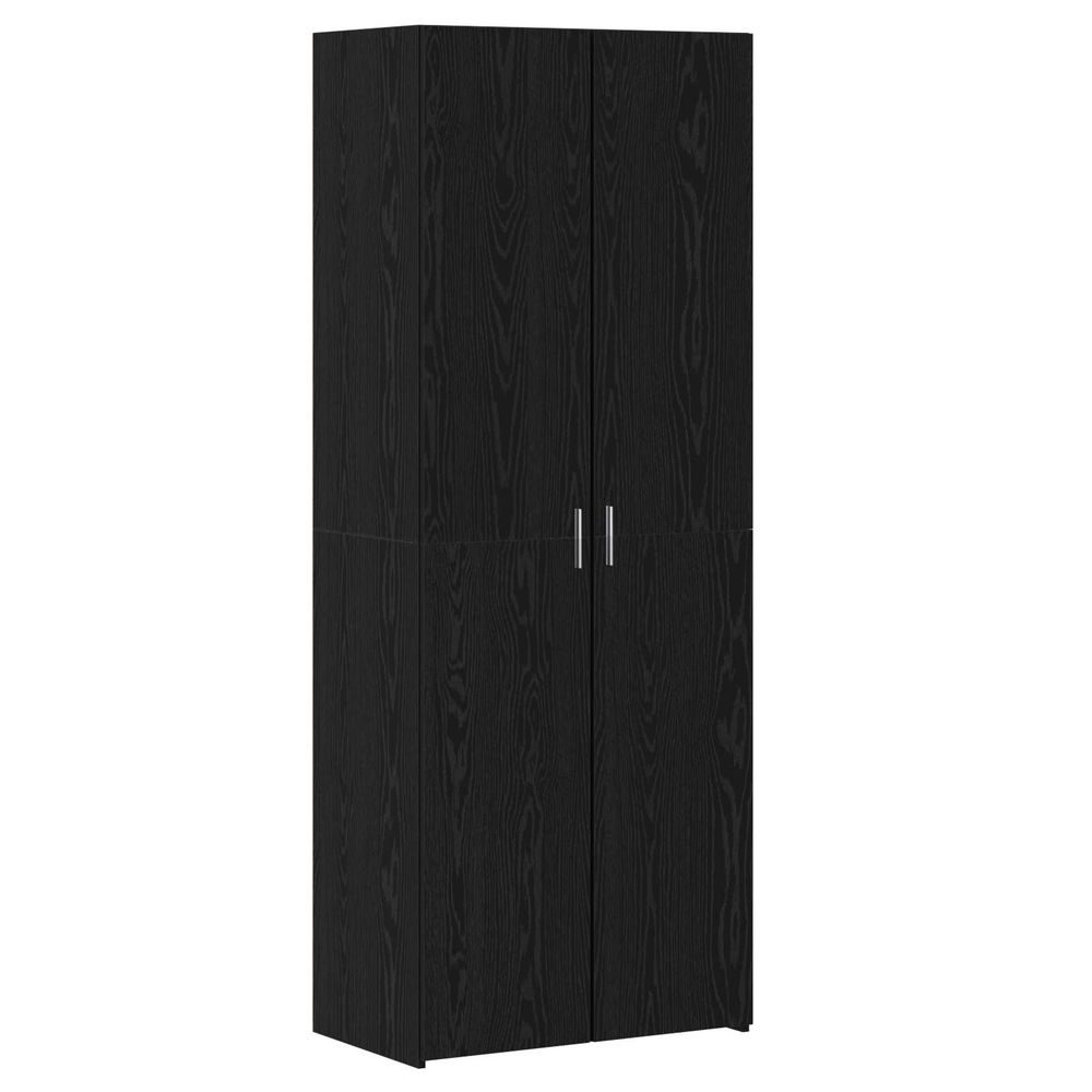 Haut armoire chêne noir 70 x 42,5 x 185 cm