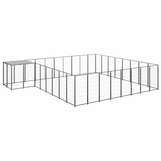 Chenil noir 20,57 m² acier