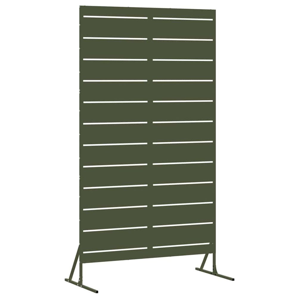 Écran de confidentialité 100 x 50 x 180 cm acier vert olive