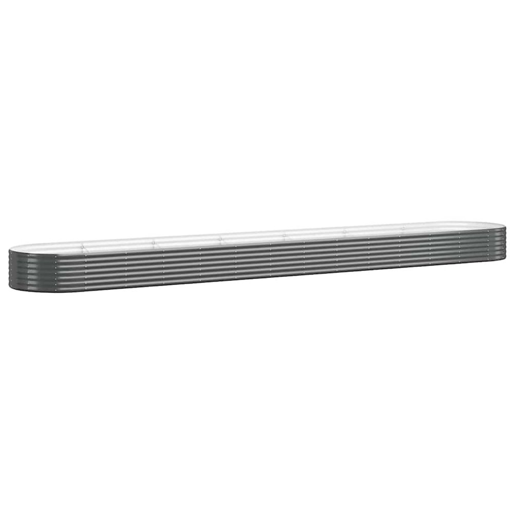 Lit surélevé de jardin acier galvanisé anthracite