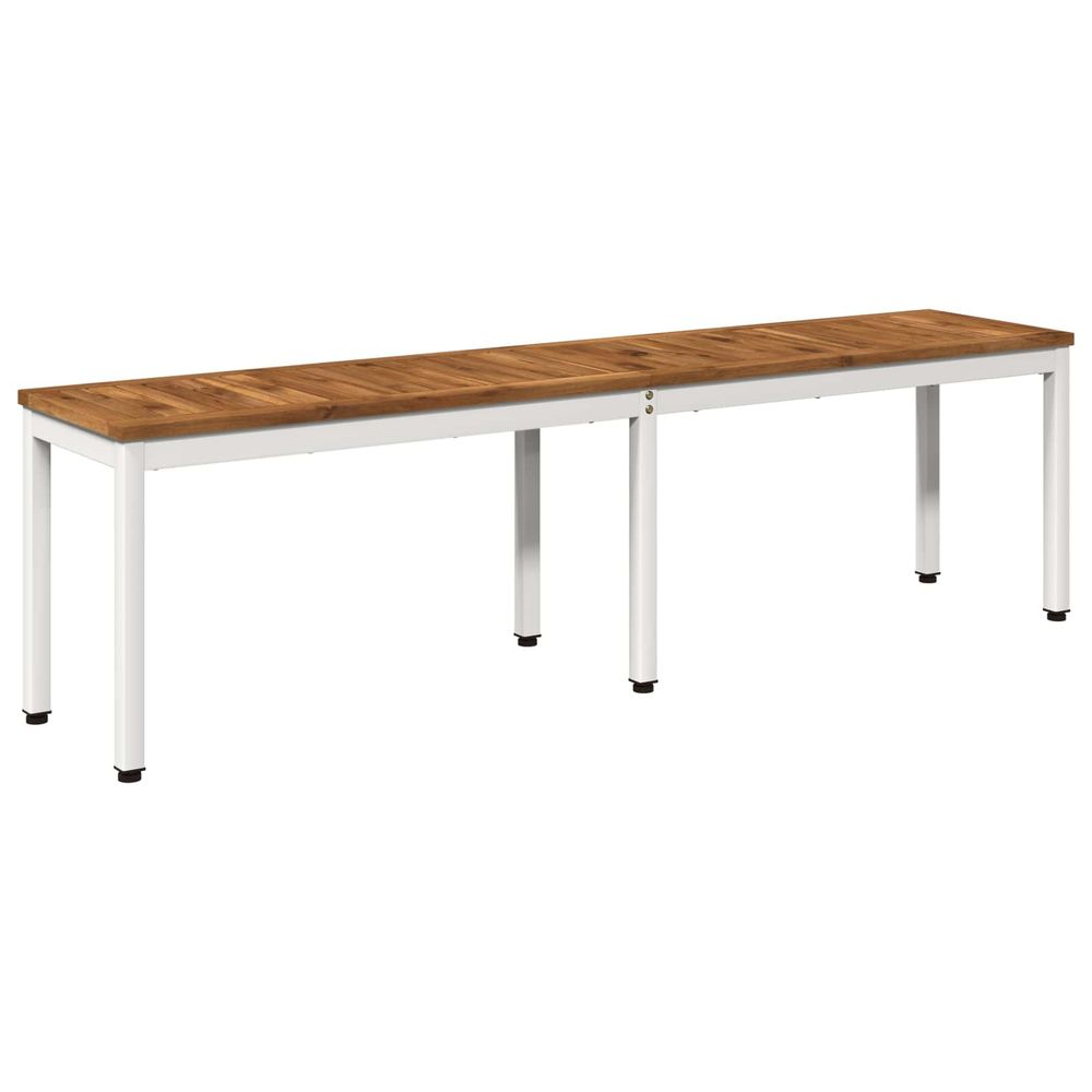 Banc de jardin 161 x 35 x 45 cm bois d'acacia massif