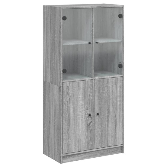 Buffet bahut commode armoire meuble de rangement organisateur cuisine salle de séjour salon haut avec portes sonoma 68 x 37 x