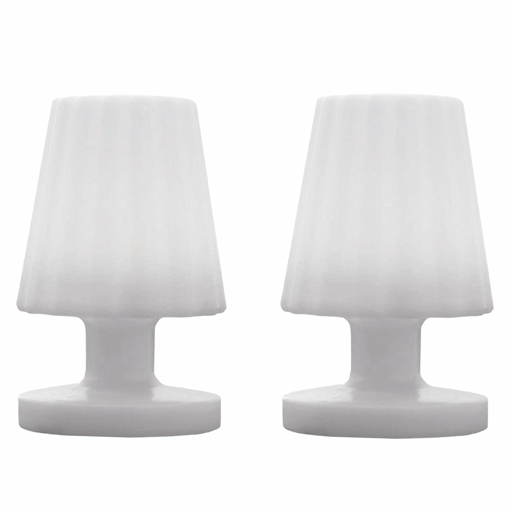 2 lampes de table sans fil lady mini h22cm