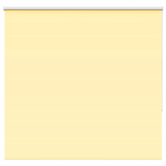 Store enrouleur occultant jaune largeur du tissu 141,6 cm