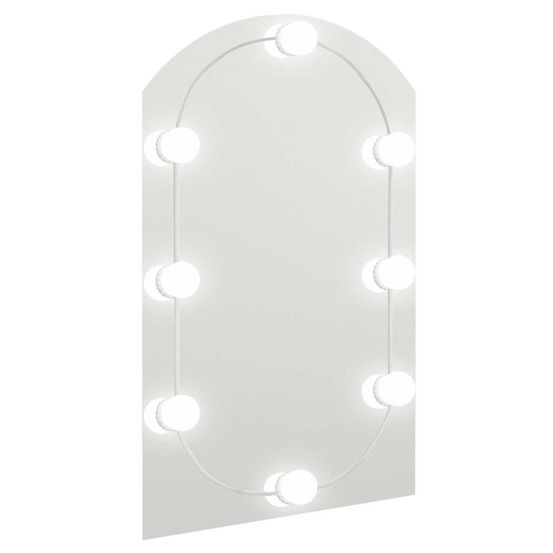 Miroir avec éclairage led 60x40 cm verre arche