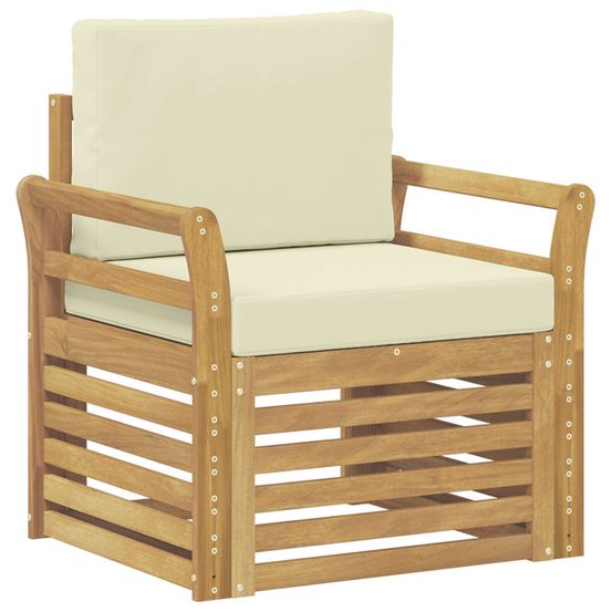 Ensemble de canapés d'extérieur polyester blanc