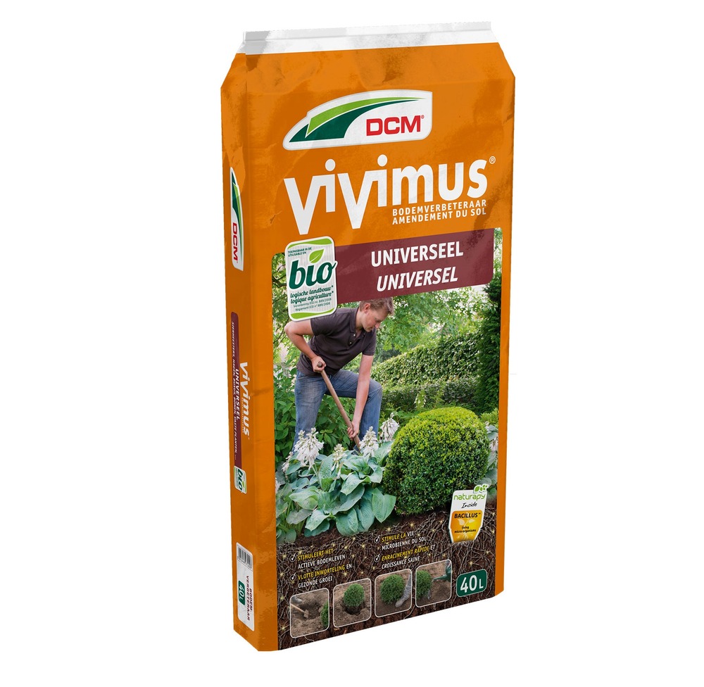 DCM VIVIMUS® UNIVERSEEL 60ltr pallet met 39 zakken € 14,74 per zak DCM VIVIMUS® UNIVERSEEL 60ltr pallet met 39 zakken € 14,74 per zak