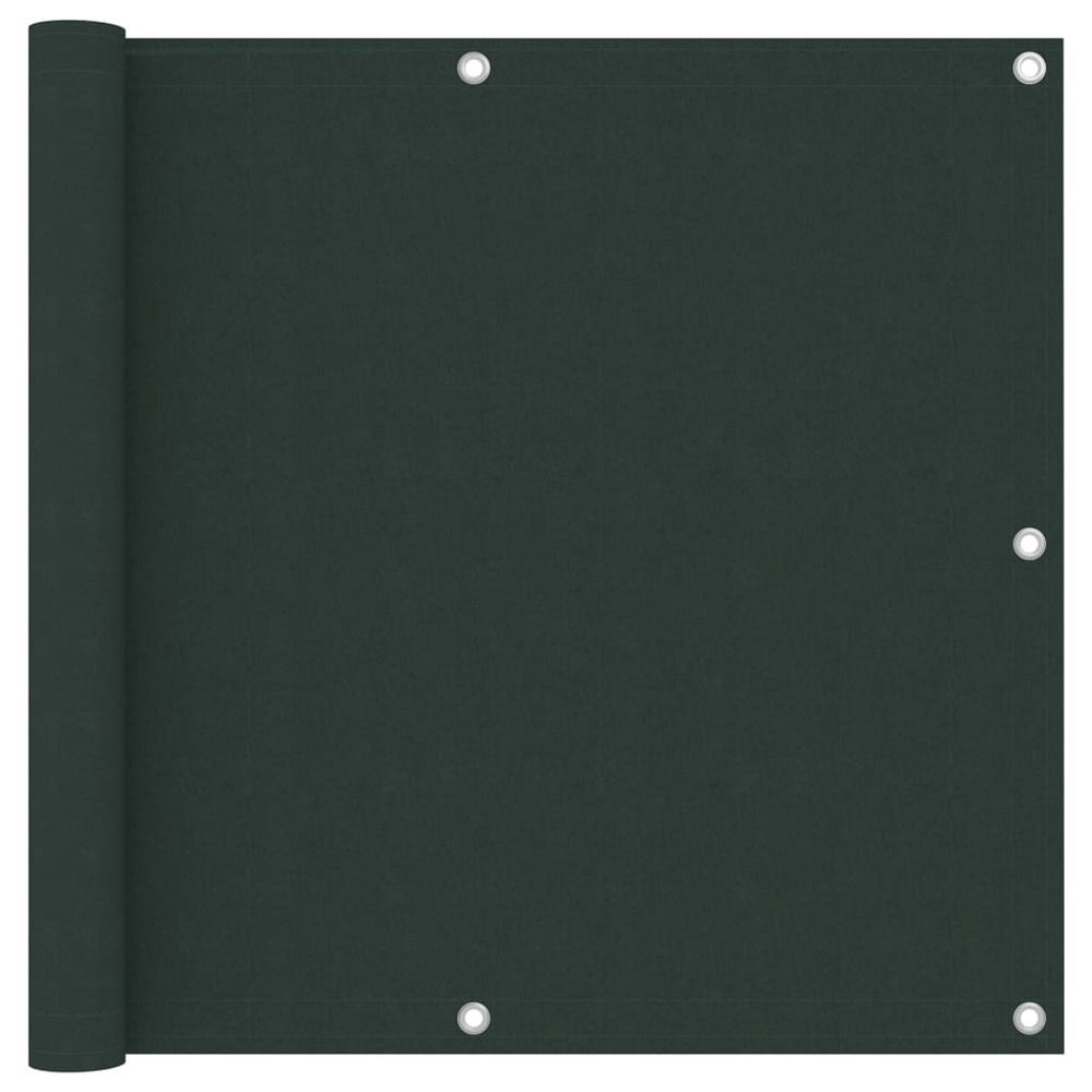 Écran de balcon vert foncé 90x600 cm tissu oxford
