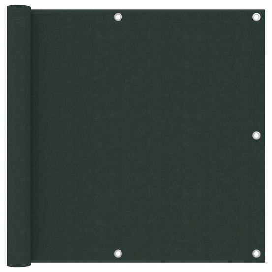 Écran de balcon vert foncé 90x600 cm tissu oxford