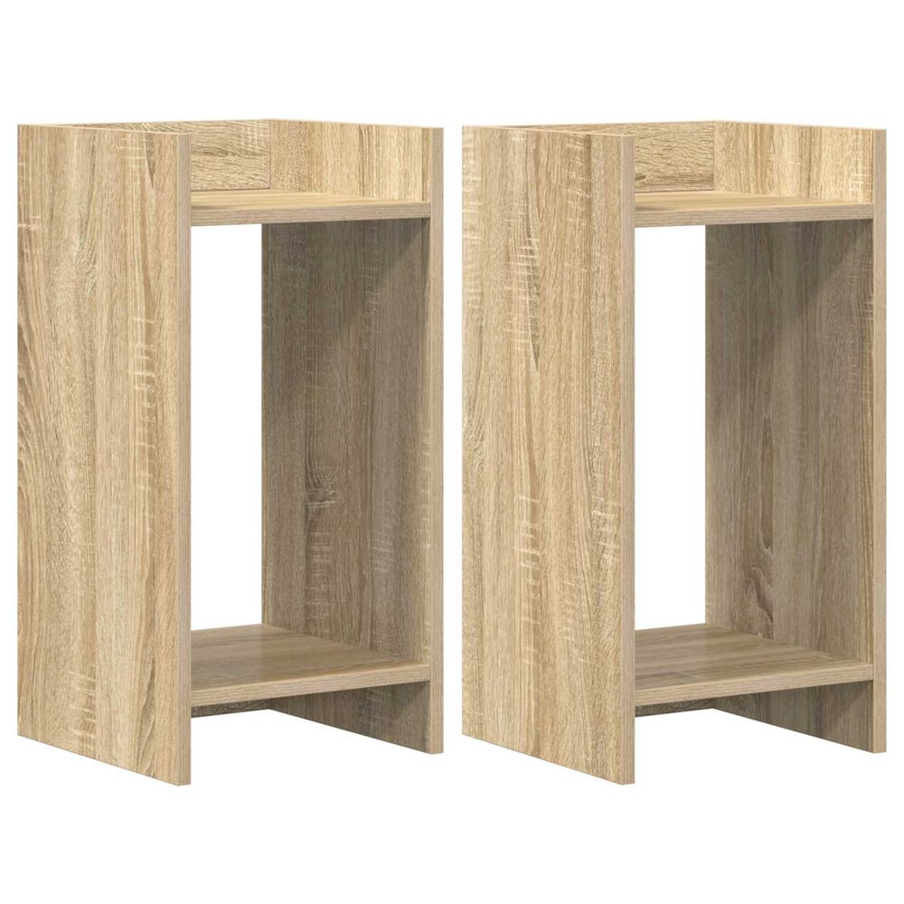 Support de plante 2 pièces chêne sonoma 30 x 30 x 60 cm