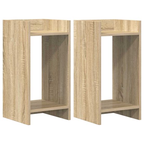 Support de plante 2 pièces chêne sonoma 30 x 30 x 60 cm