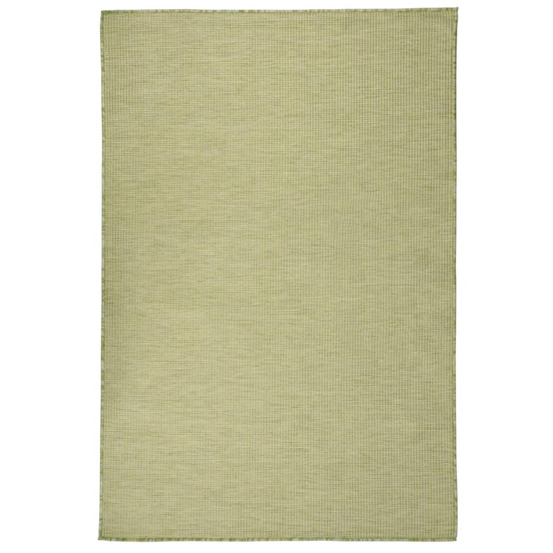 Tapis à tissage plat d'extérieur 120x170 cm vert