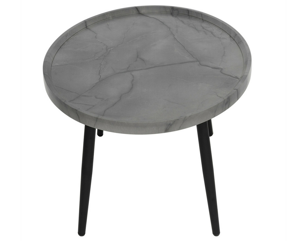Helsinki - table basse - effet marbre - 80 cm