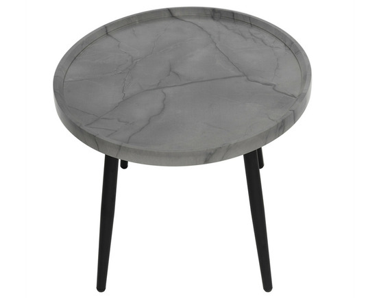 Helsinki - table basse - effet marbre - 80 cm
