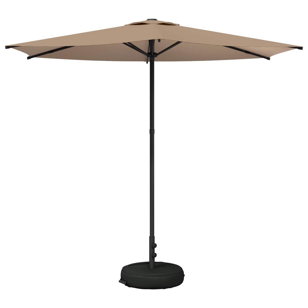 Parasol de jardin avec base 270 x 270 cm polyester