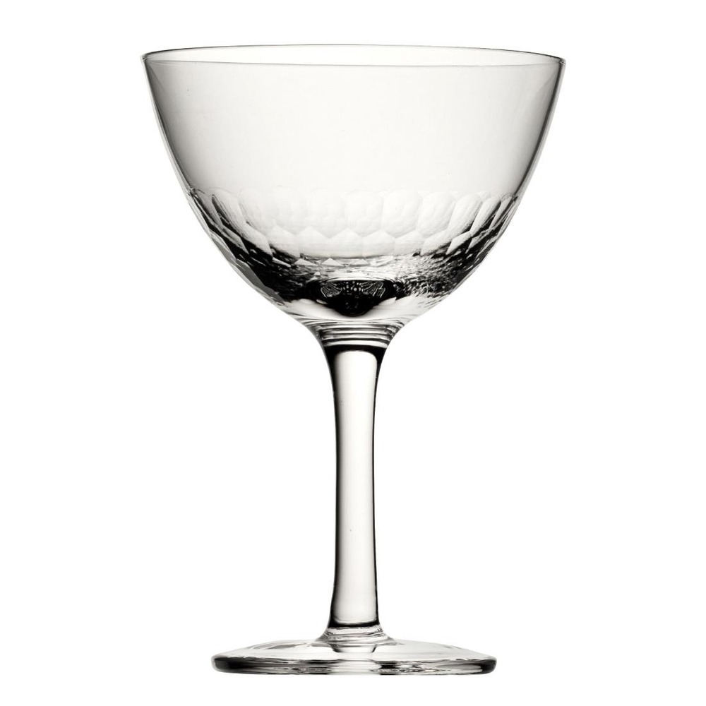 Verres à martini nid d'abeille raffles - lot de 6 - utopia