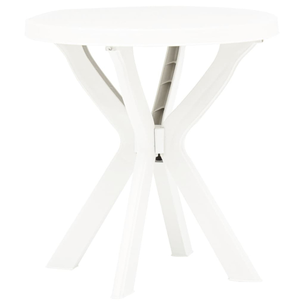 Table de bistro blanc ø70 cm plastique