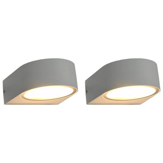 2 PCS APPLIQUES MURALES D EXTE-(865556)