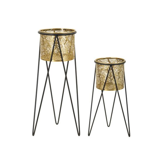 Lot de 2 cache-pots sur pied