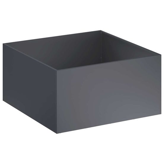 Cache-pot de jardin anthracite 60 x 60 x 40 cm