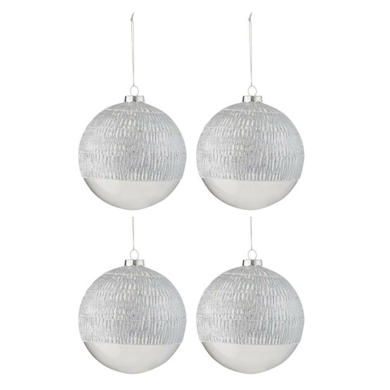 Lot de 4 boules de noël