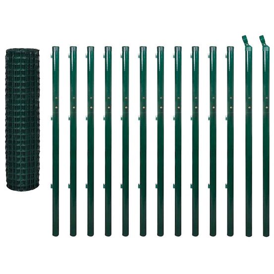 Clôture euro acier 25 x 1,7 m vert