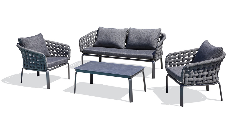 Salon de jardin camargue en corde tissée camargue