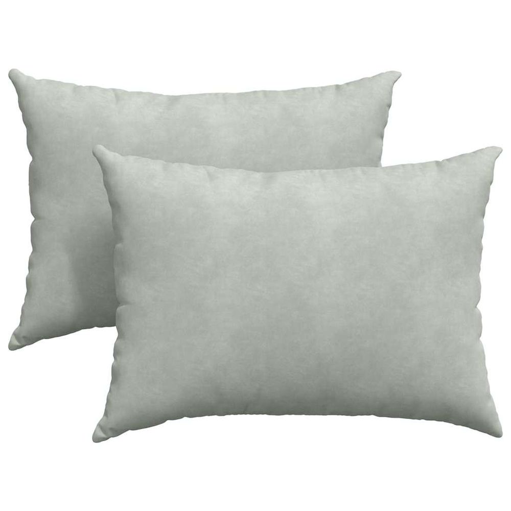 Coussins de canapé 2 pcs gris clair 70 x 50 cm
