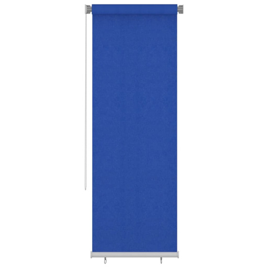 Store roulant d'extérieur 80x230 cm bleu pehd