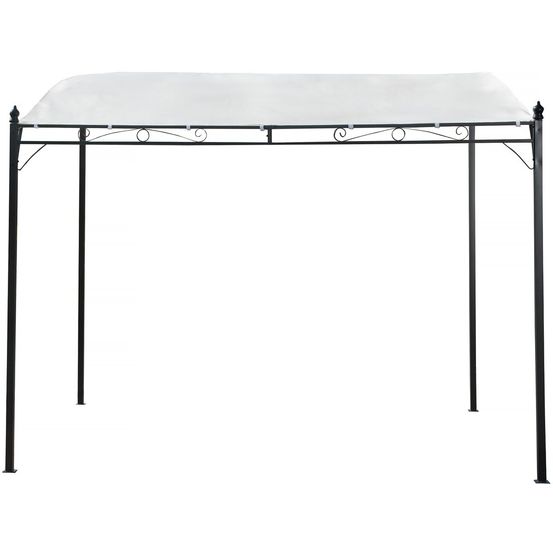 Pergola inclinée en métal - 3 x 2,5 m - beige