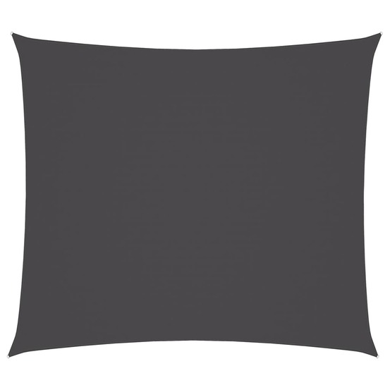 Voile de parasol tissu oxford rectangulaire 2x2,5 m anthracite