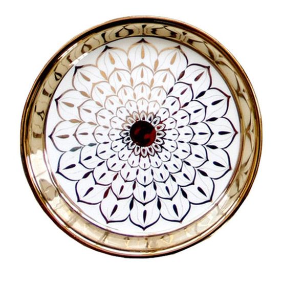Assiette de noël - rosace