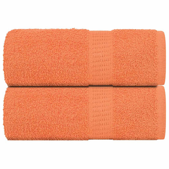 Serviettes d'invité 2 pcs frogn orange 30x50 cm 100% coton